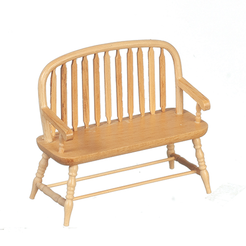 Colonial Windsor Bench, Oak